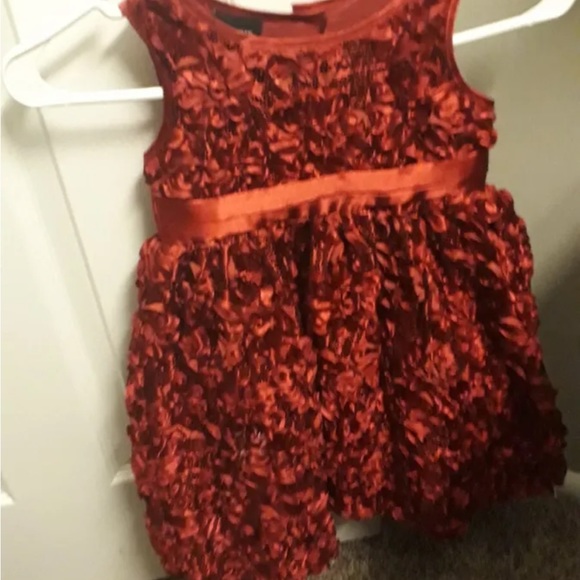 Very pretty Burgundy Party Wear Frock Dress 3yrs Old - Picture 2 of 5